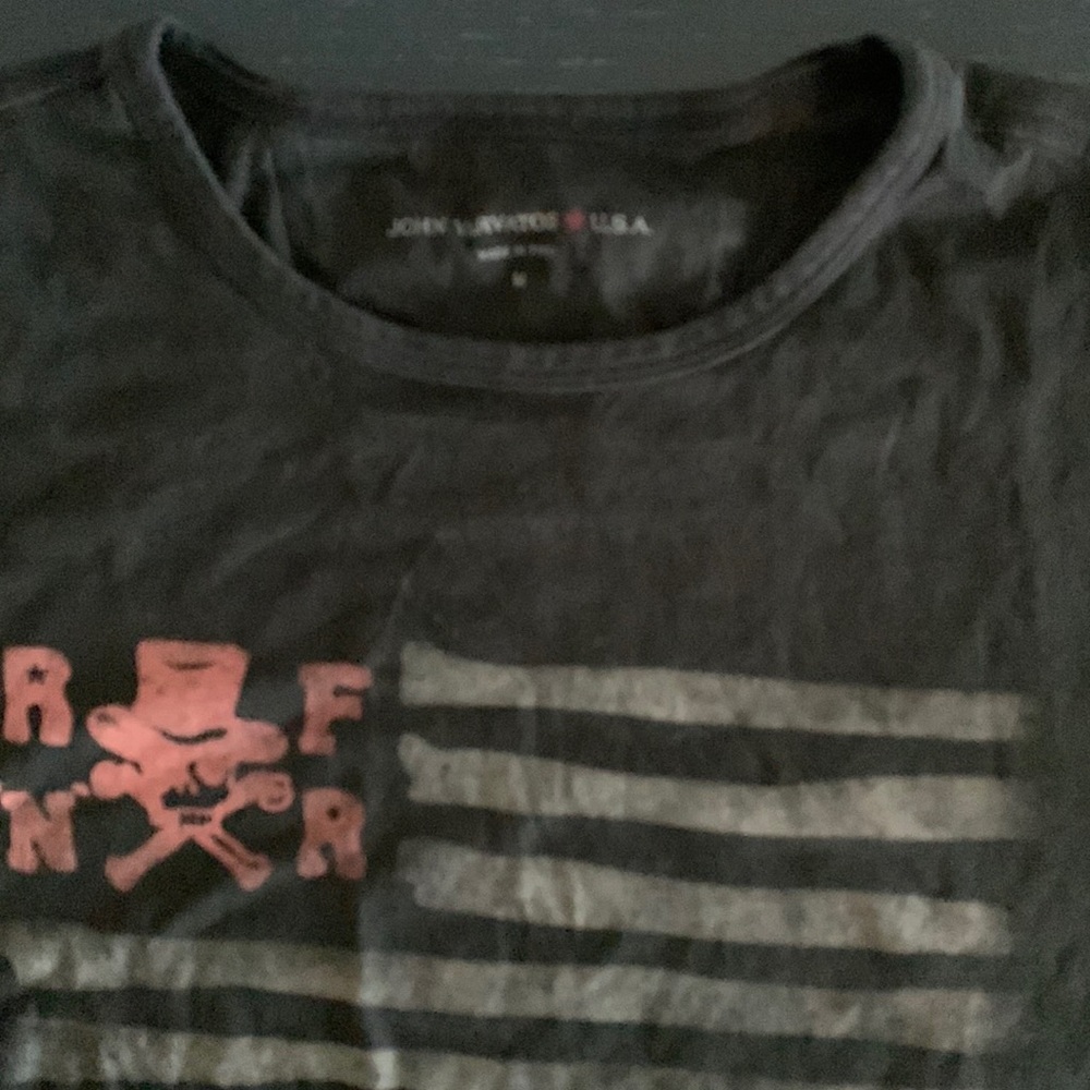 John Varvatos RFNR flag t shirt. M. In excellent condition. 100% cotton.